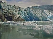 Sawyer Glacier, at its terminus on Tracy Arm Fjord